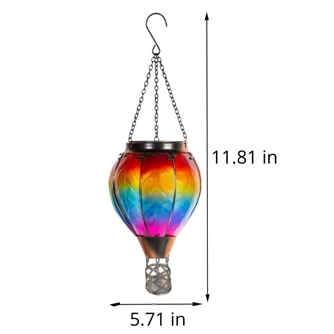 Himmellygte | Solcelledrevet Luftballon med Simuleret Flamme