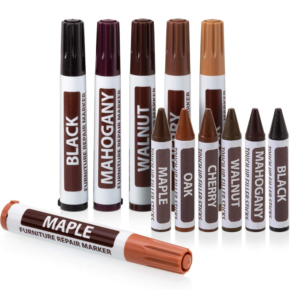 12-Pack Wax Markers against Scratches